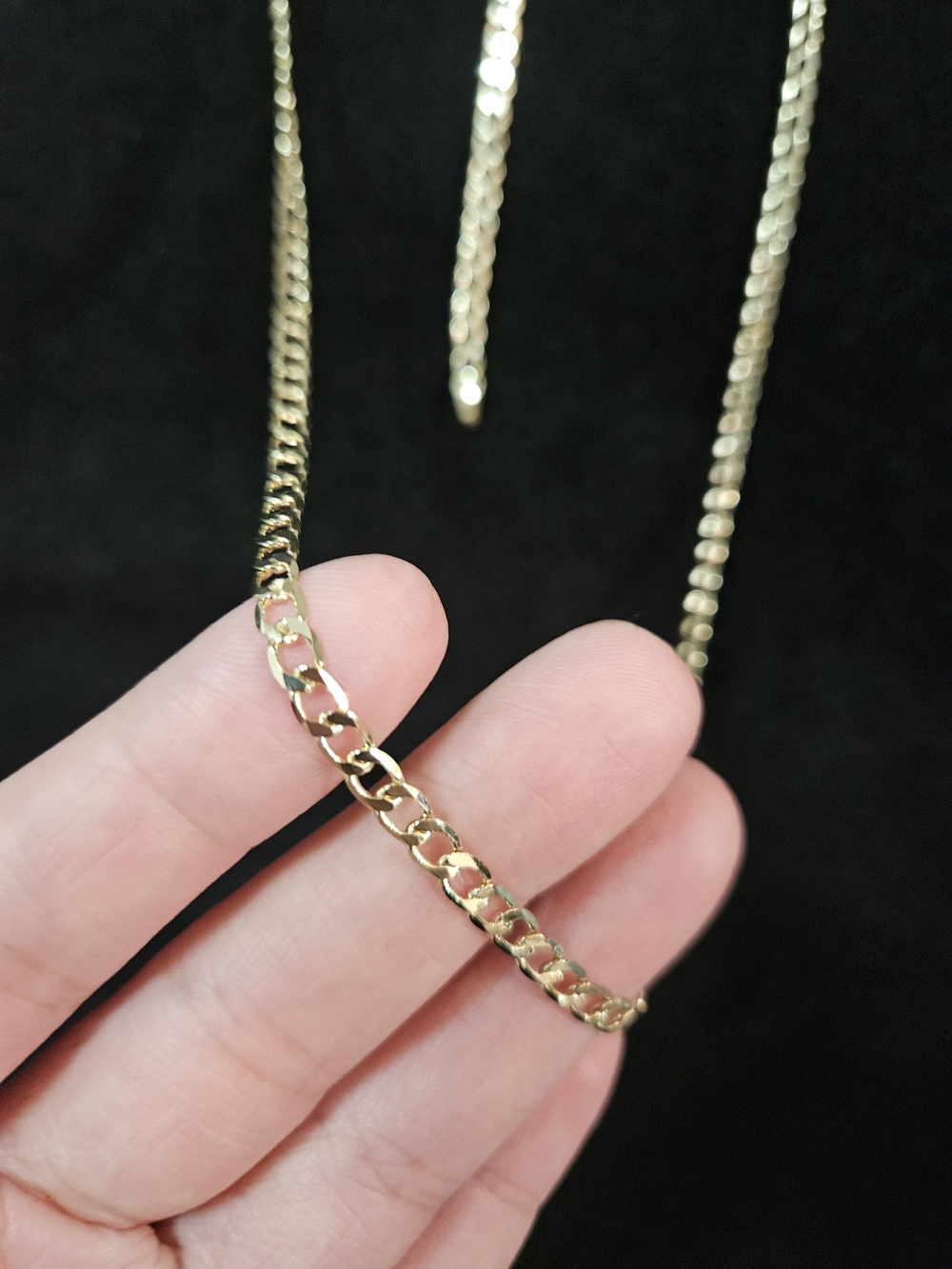 Gold Plated Women's Curb Chain Necklace And Brazalet - Elegant Everyday Jewelry